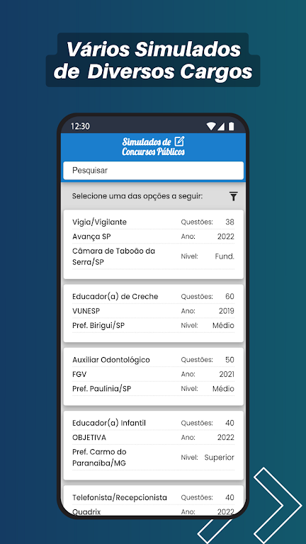 Simulado de Concursos Públicos Screenshot3