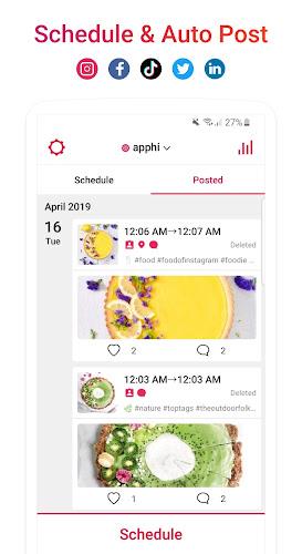 Apphi: Schedule Social Media Screenshot1