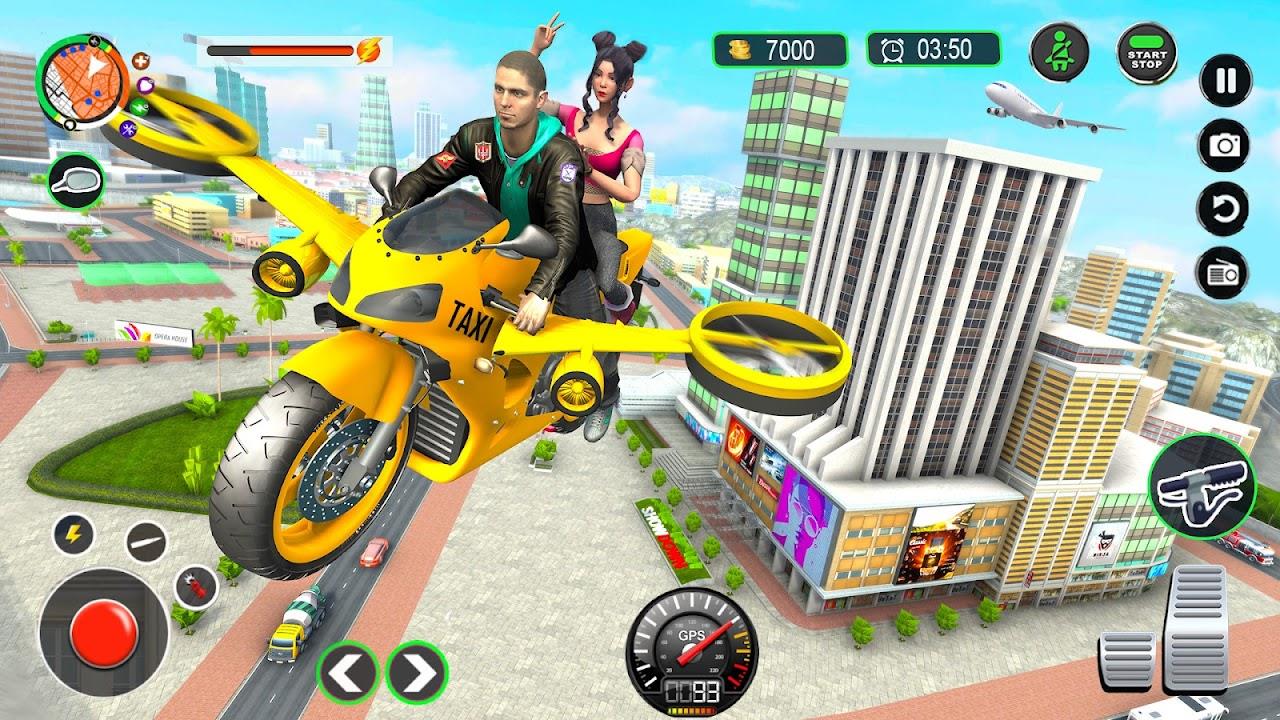 Real Flying Bike Taxi Simulator Screenshot1