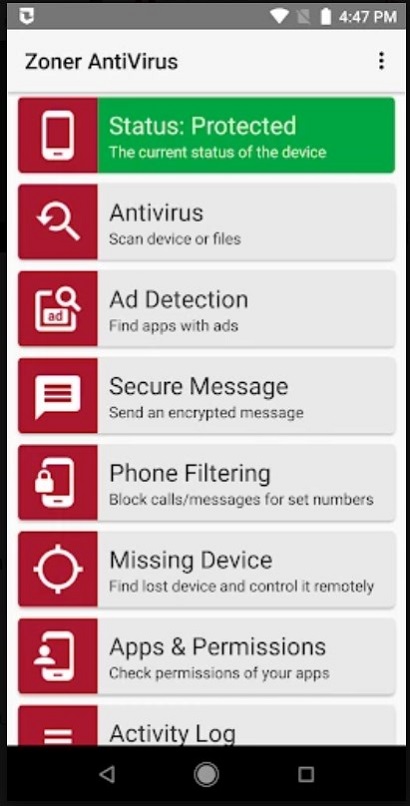 Zoner AntiVirus Screenshot3