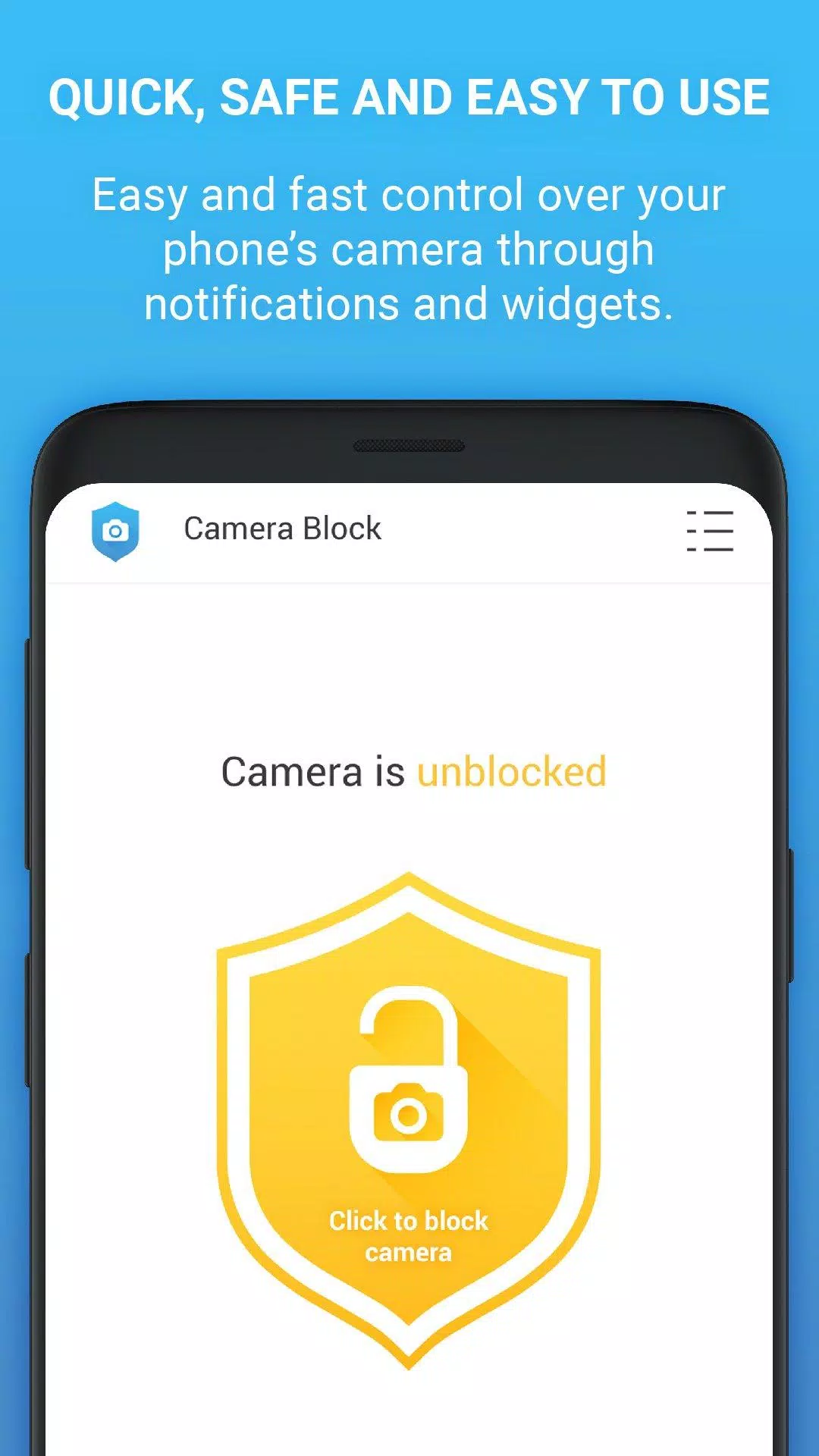 Camera Block - Anti spyware Screenshot1