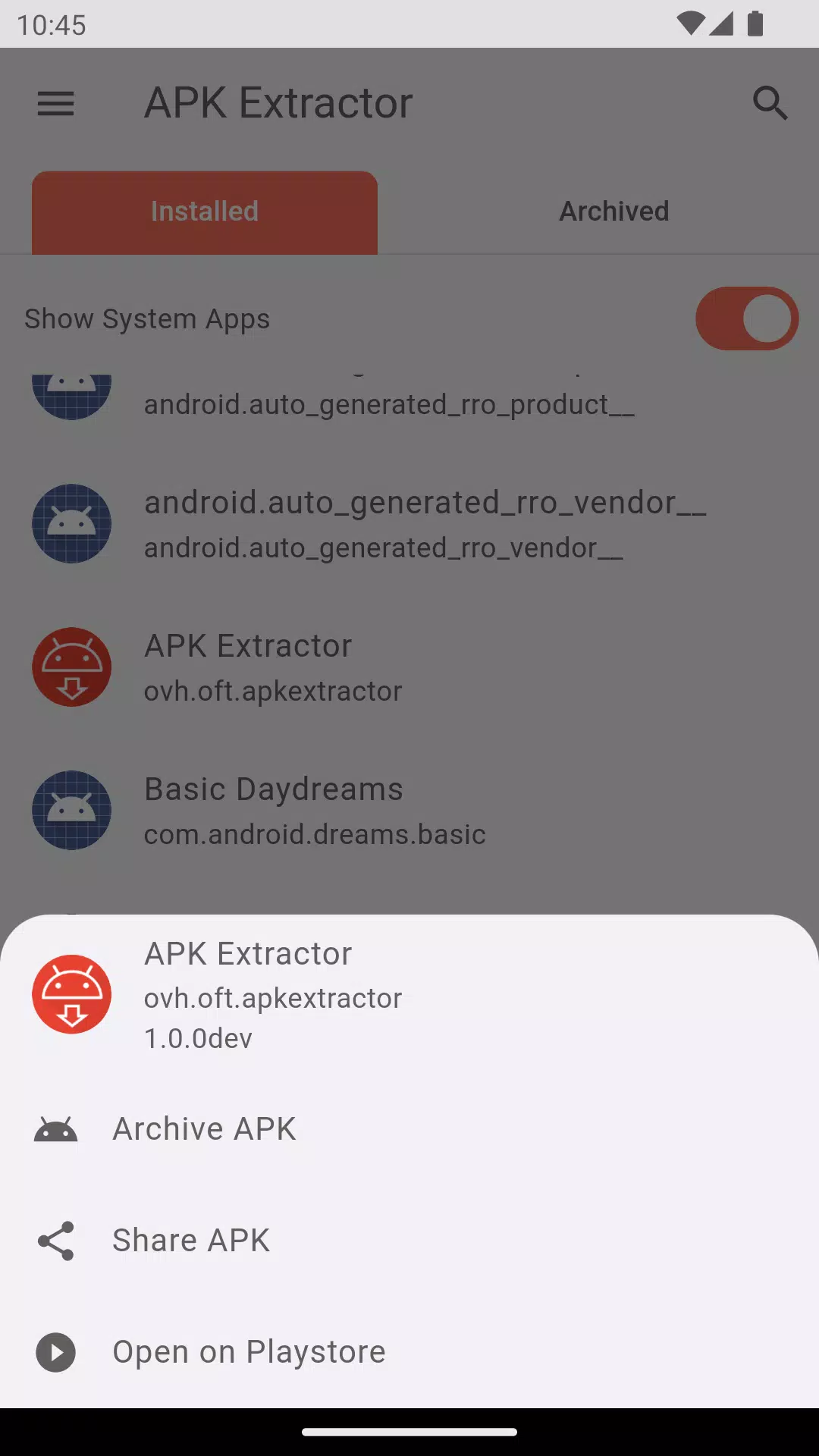 APK Extractor - Extract apps t Screenshot2