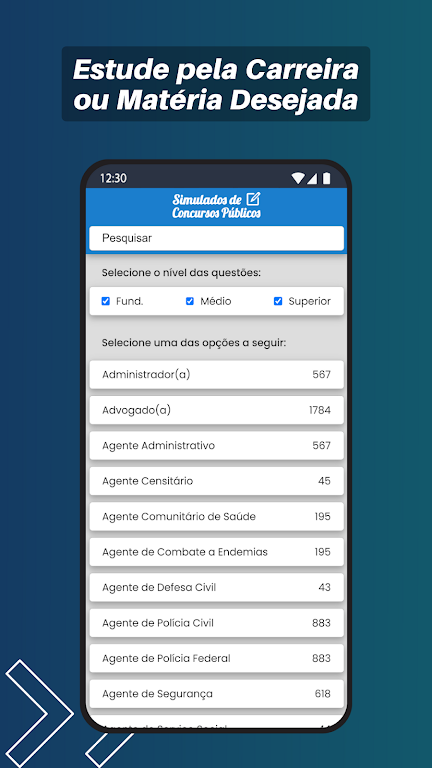 Simulado de Concursos Públicos Screenshot4