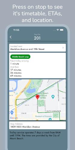 Miami Beach Trolley Tracker Screenshot3
