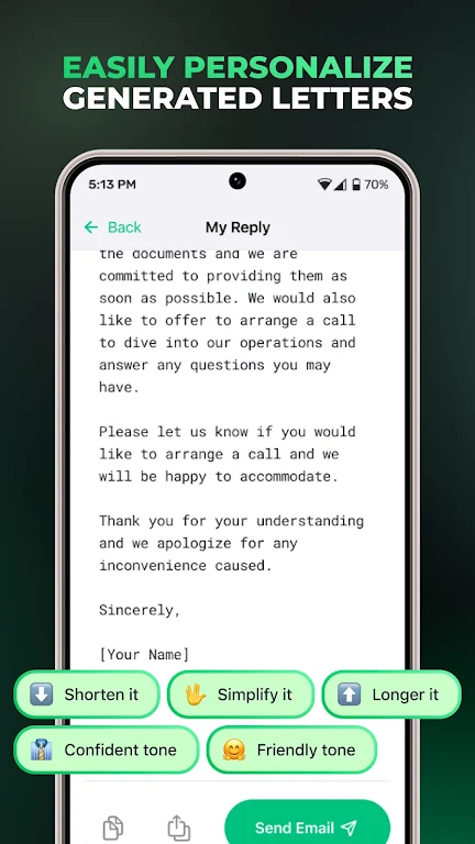 Friday: AI E-mail Assistant Screenshot4