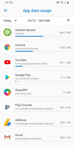 Data Usage - Data Manager Screenshot2