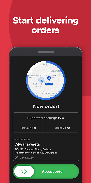 Zomato Delivery Partner Screenshot1