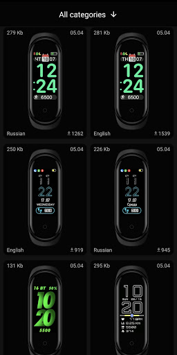 Mi Band 4 WatchFaces Screenshot2