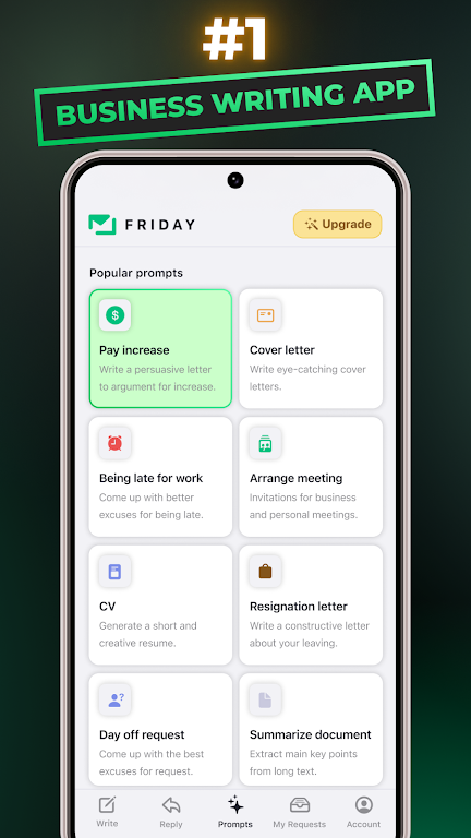 Friday: AI E-mail Assistant Screenshot1