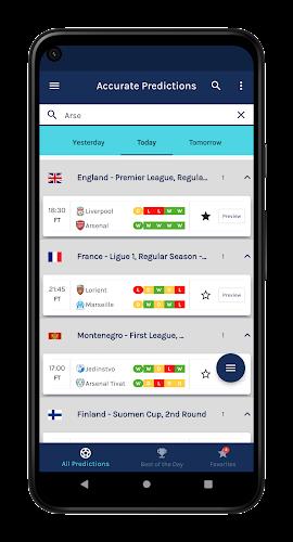 Accurate Soccer Predictions Screenshot1