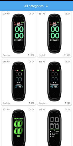 Mi Band 4 WatchFaces Screenshot1