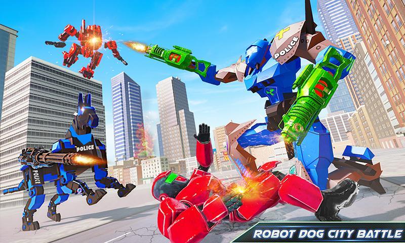 US Police Dog Robot Car Game Screenshot3