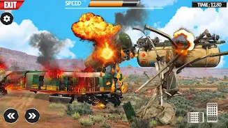 Train Vs Giant Pit Crash Games Screenshot2