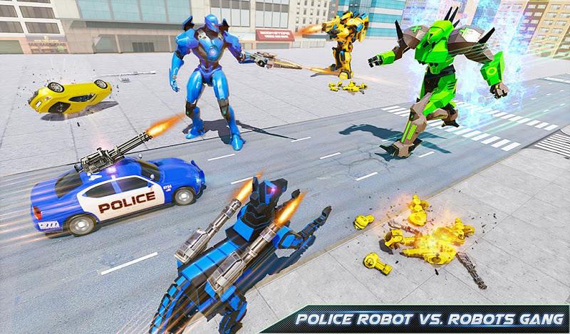 US Police Dog Robot Car Game Screenshot9