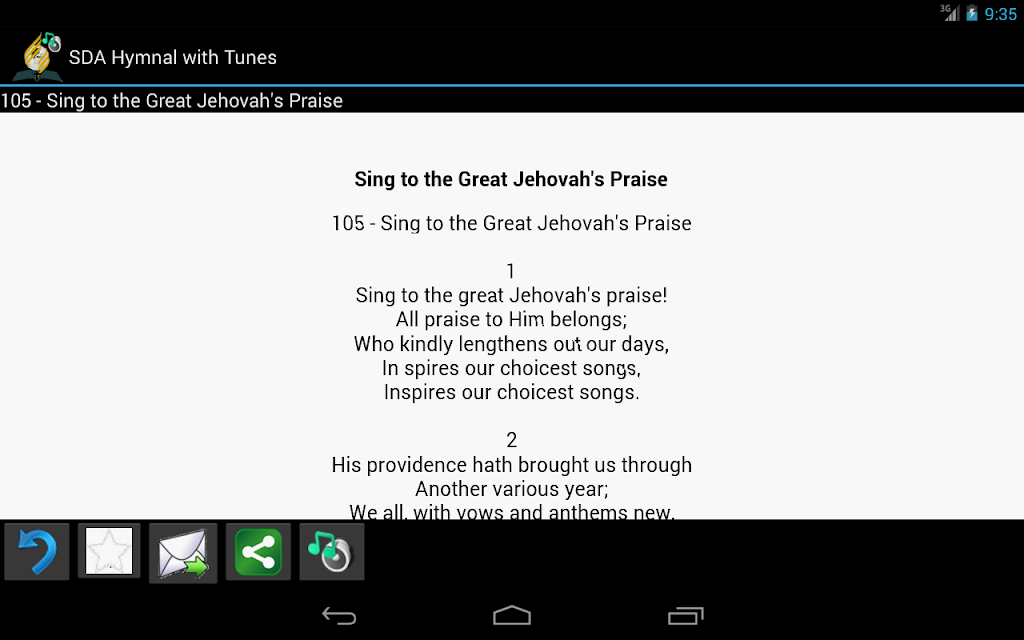 SDA Hymnal with Tunes Screenshot4