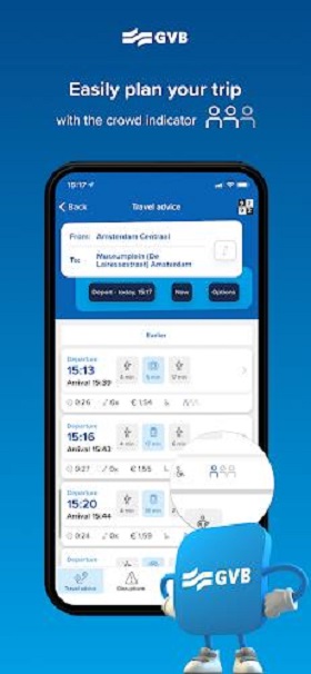 GVB travel app Screenshot3