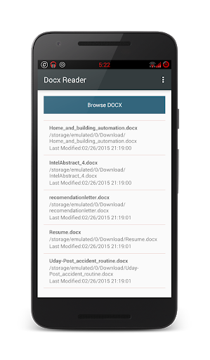 Docx Reader Screenshot1