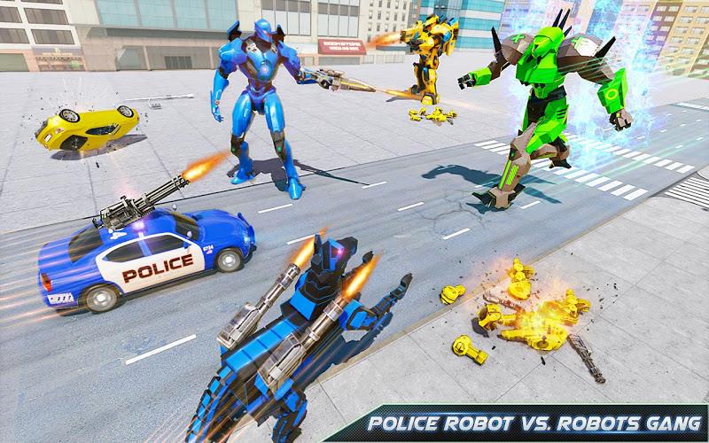 US Police Dog Robot Car Game Screenshot14