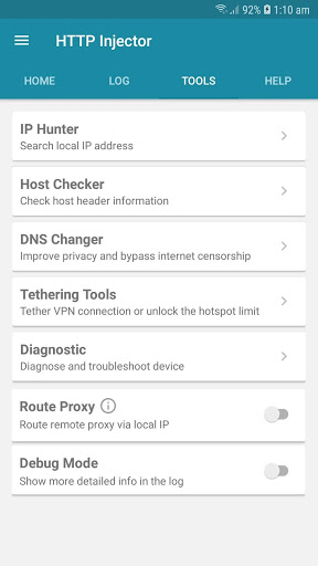 HTTP Injector (SSH/V2R/DNS)VPN Screenshot2