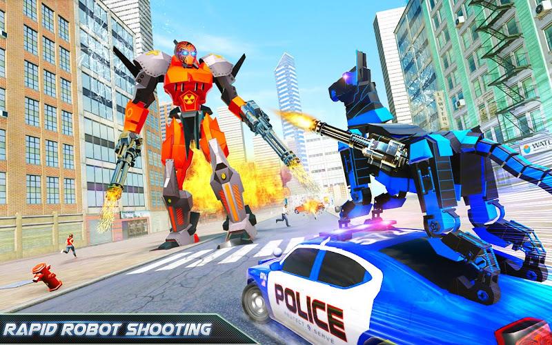 US Police Dog Robot Car Game Screenshot15