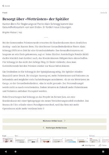 BZ Berner Zeitung E-Paper Screenshot7