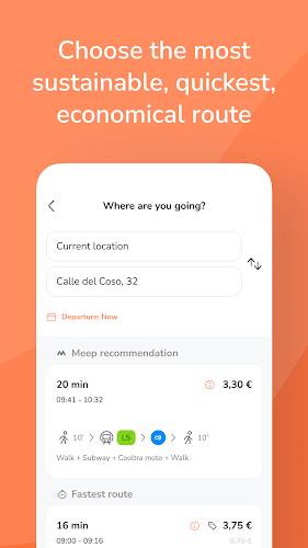 Meep - Personalized routes Screenshot4
