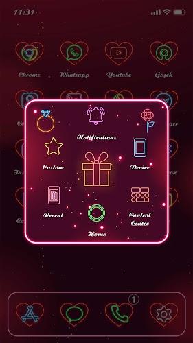 Wow Valentine Neon Icon Pack Screenshot7