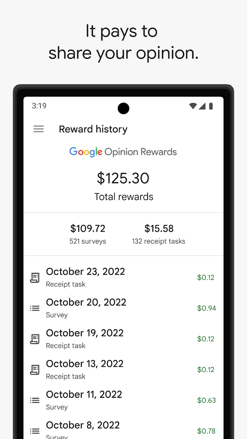 Google Opinion Rewards Screenshot3