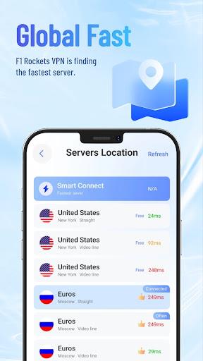 F1 Rockets VPN Fast & Private Screenshot4