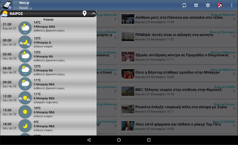 Ειδήσεις Εφημερίδες Νέα Καιρός Screenshot18
