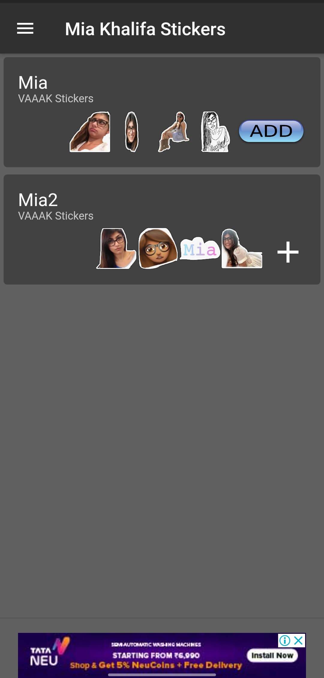 Mia Khalifa Stickers Whatsapp Apk Screenshot3