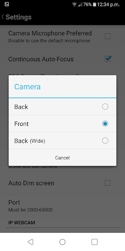 DroidCam - Webcam for PC Screenshot2