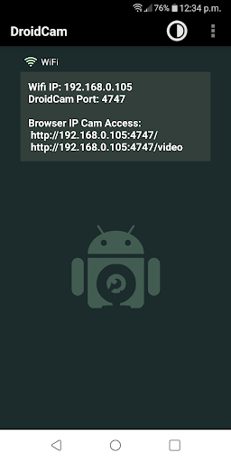 DroidCam - Webcam for PC Screenshot1