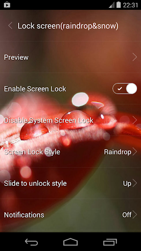 Lock screen(live wallpaper) Screenshot1