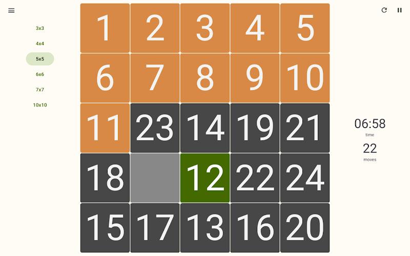 15 Number puzzle sliding game Screenshot18