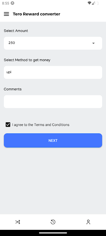Tero Reward Converter Screenshot3