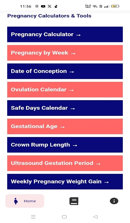 Pregnancy Calculators & Tools Screenshot4