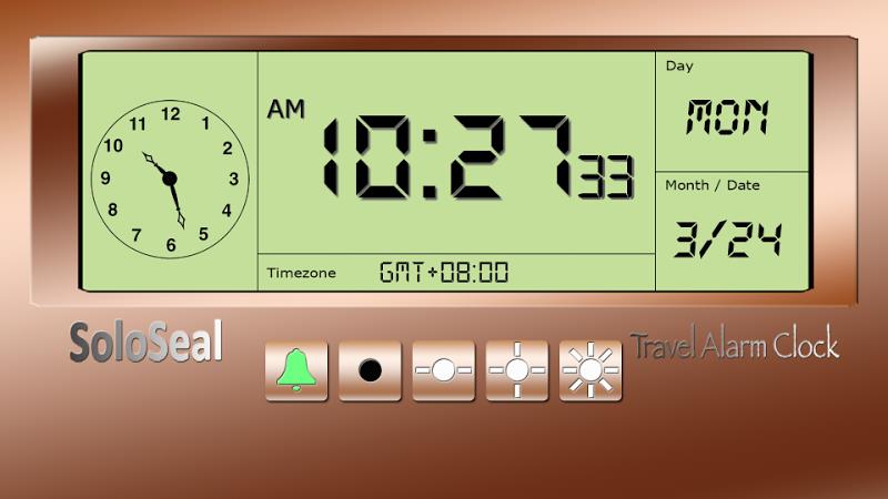 Travel Alarm Clock Screenshot2