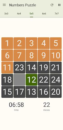 15 Number puzzle sliding game Screenshot4