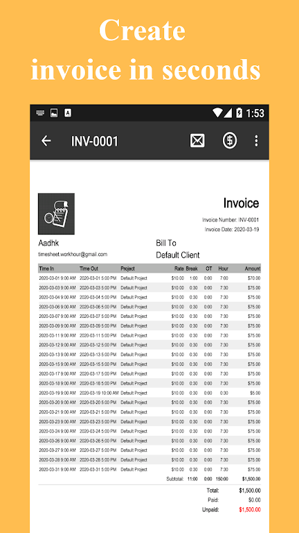 Absen: Kartu Absen - Jam Kerja Screenshot5