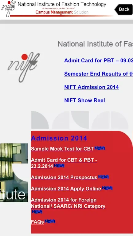 CMS NIFT Screenshot4