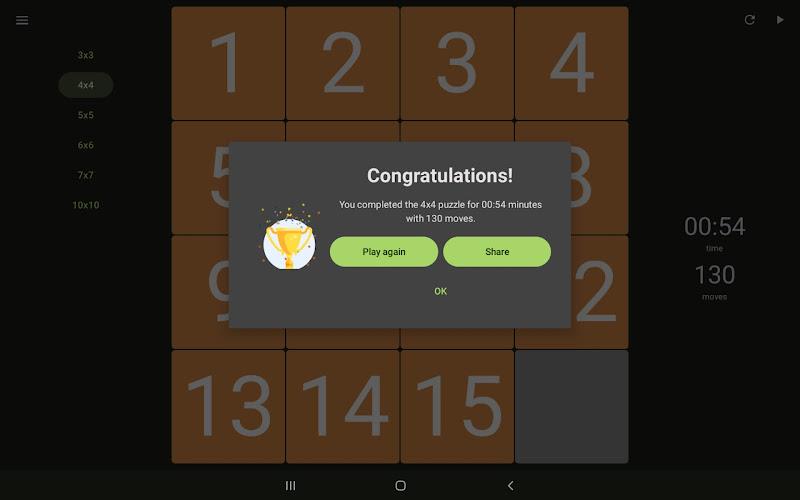 15 Number puzzle sliding game Screenshot21
