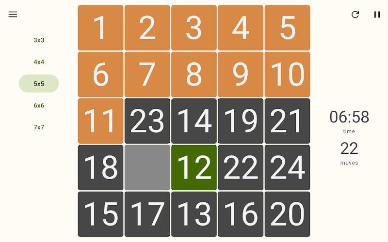 15 Number puzzle sliding game Screenshot11