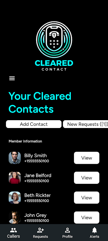 ClearedContact Screenshot2