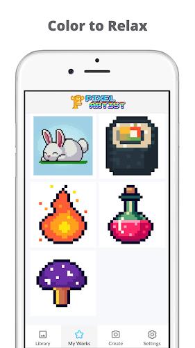 Pixel by number Color art game Screenshot6