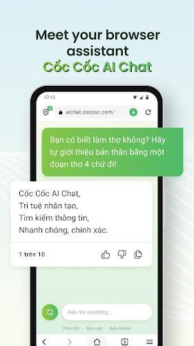 Cốc Cốc: Browser & AI Chat Screenshot2