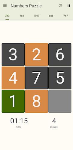 15 Number puzzle sliding game Screenshot3