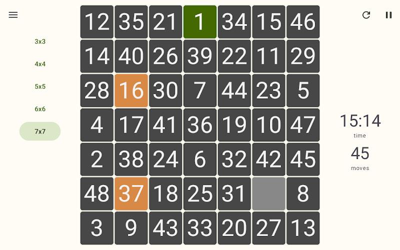 15 Number puzzle sliding game Screenshot12