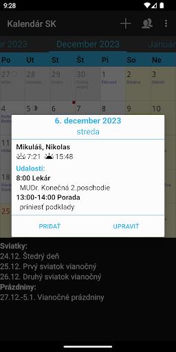 Kalendár SK Screenshot2