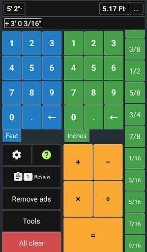 Feet & Inch Construction Calc Screenshot4